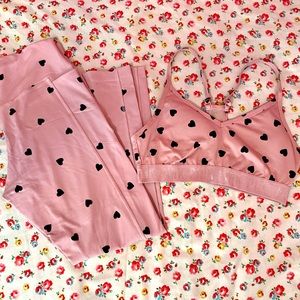 Victoria’s Secret PINK Ultimate Leggings and Sports Bra Set Size Medium